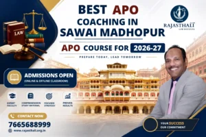Read more about the article Best APO Coaching In Sawai Madhopur