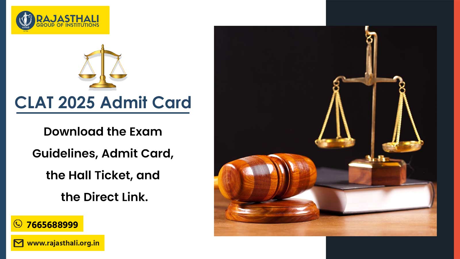 CLAT 2025 Admit Card Rajasthali Group Of Institution Best Coaching