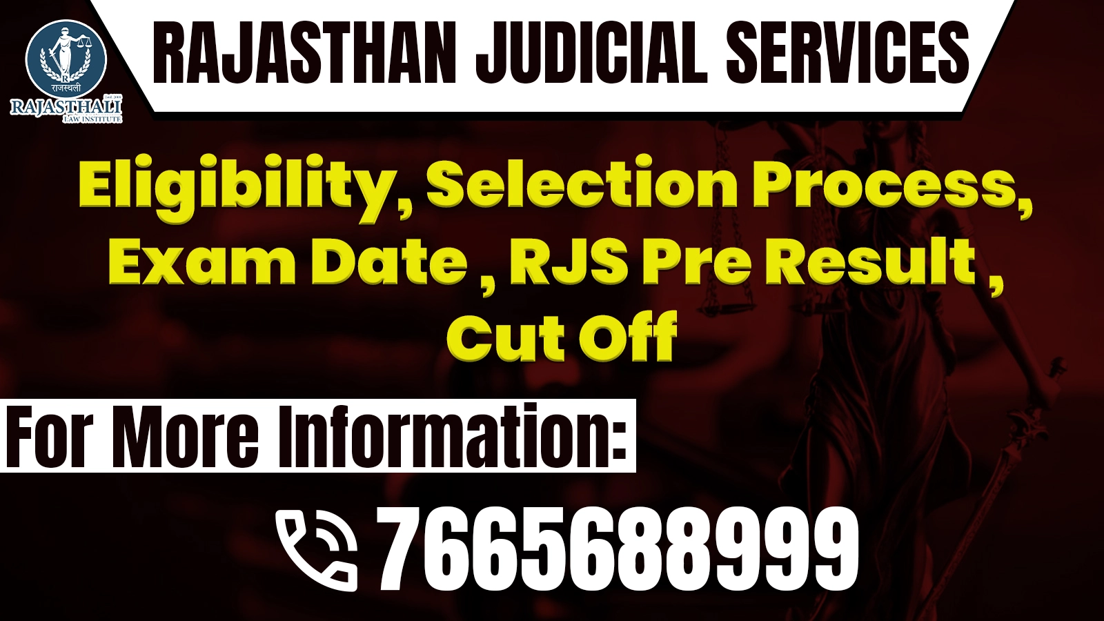 Read more about the article RJS Notification 2024,  Eligibility, Selection Process, Exam Date , RJS Pre Result , Cut Off