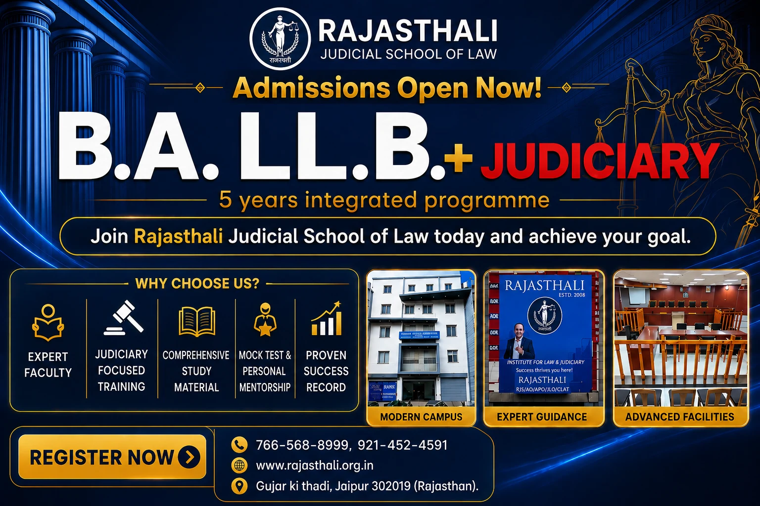 Join Best B.A. LLB College In Jaipur!