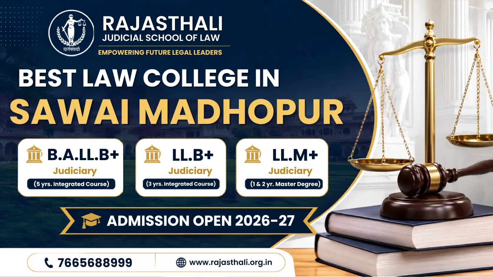 Read more about the article Best LAW College In Sawai Madhopur | Admission Open 2026-27