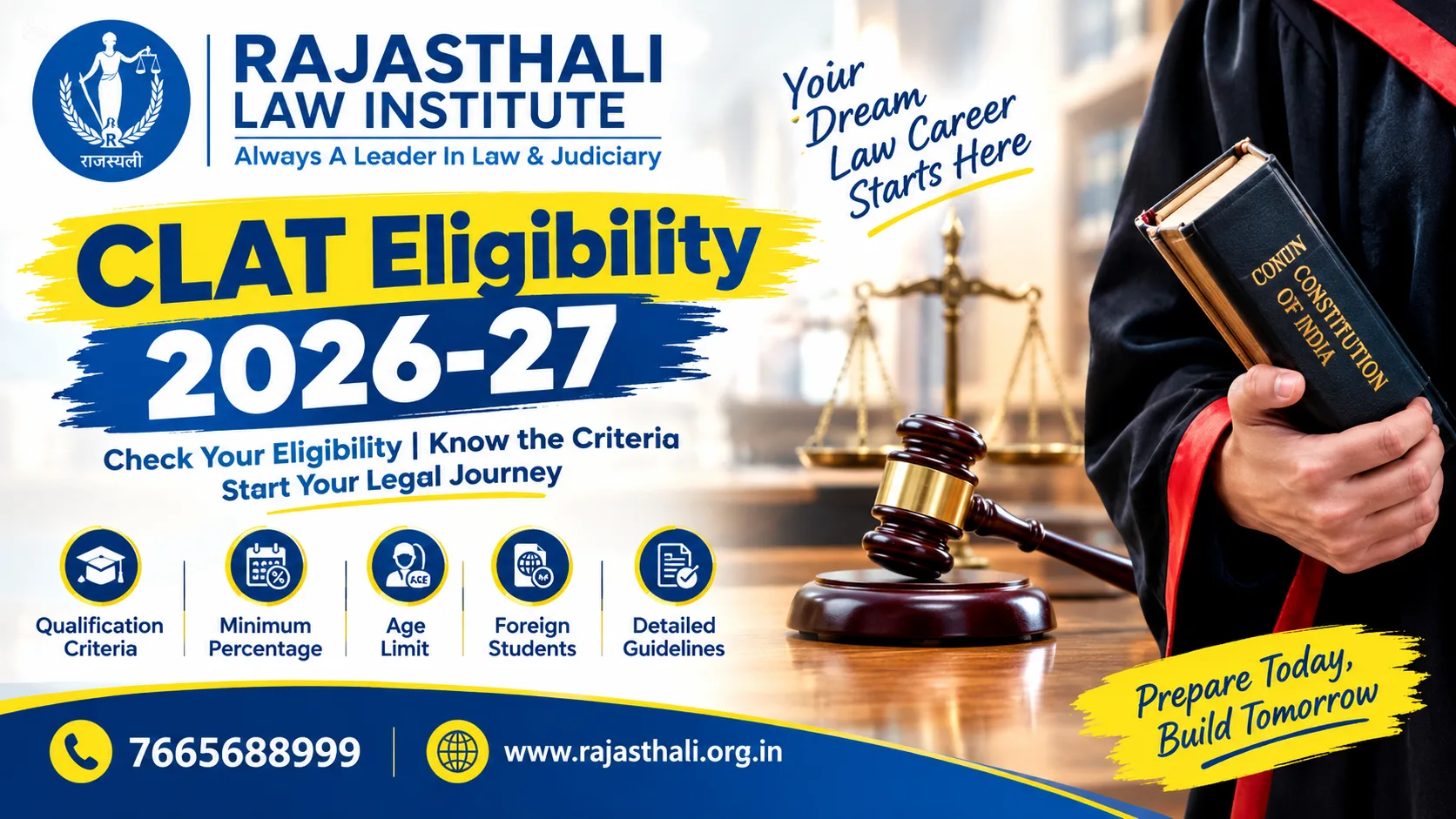 Read more about the article CLAT 2026-27 Eligibility Criteria