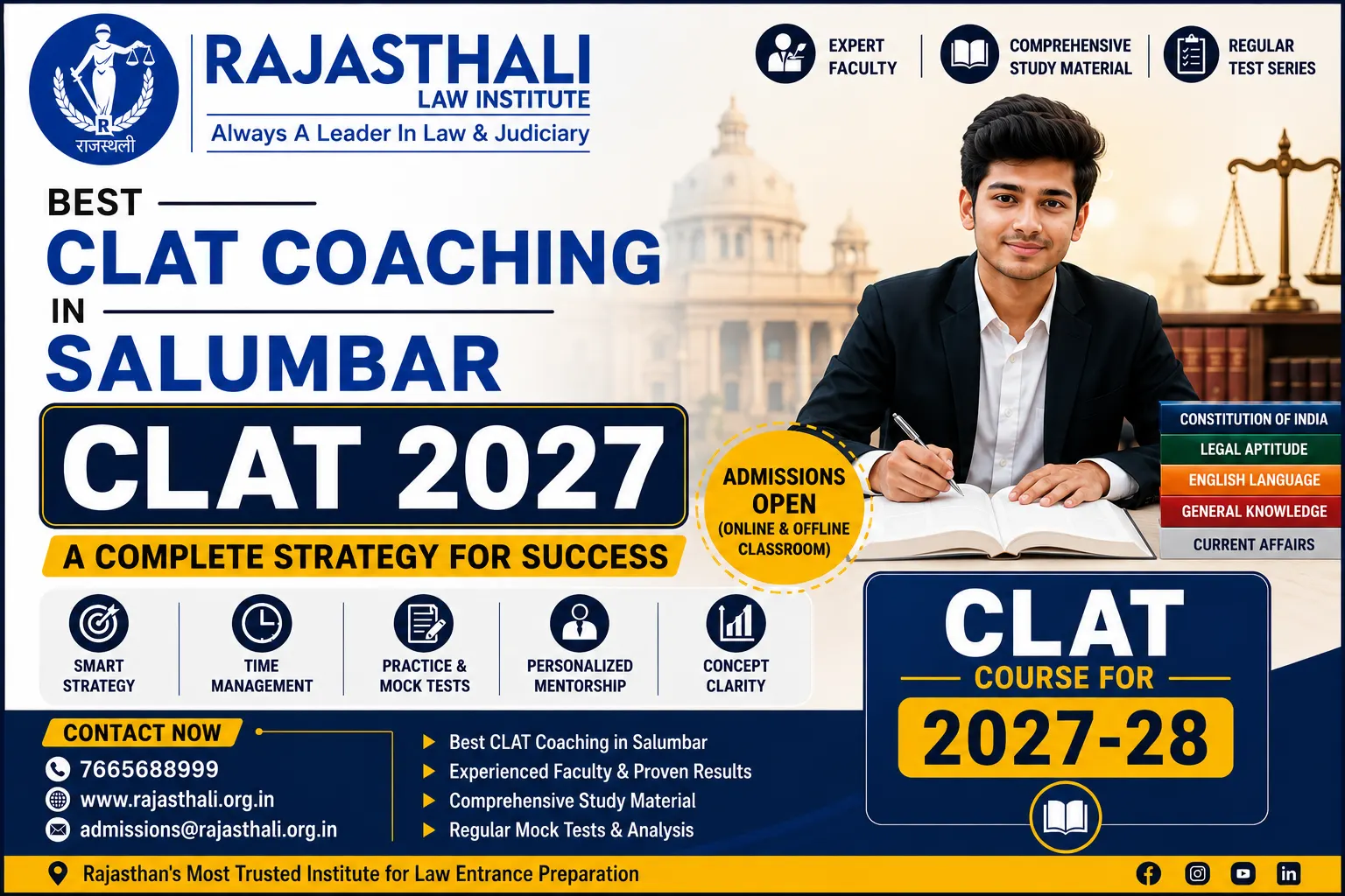 Read more about the article Best CLAT Coaching in Salumbar