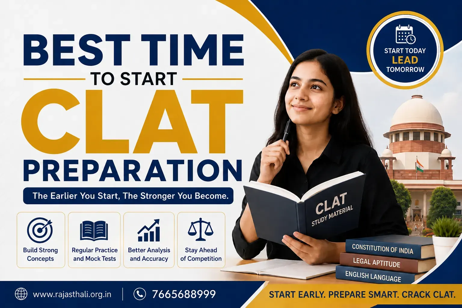 Read more about the article Best Time to Start CLAT Preparation: A Complete Guide for Students