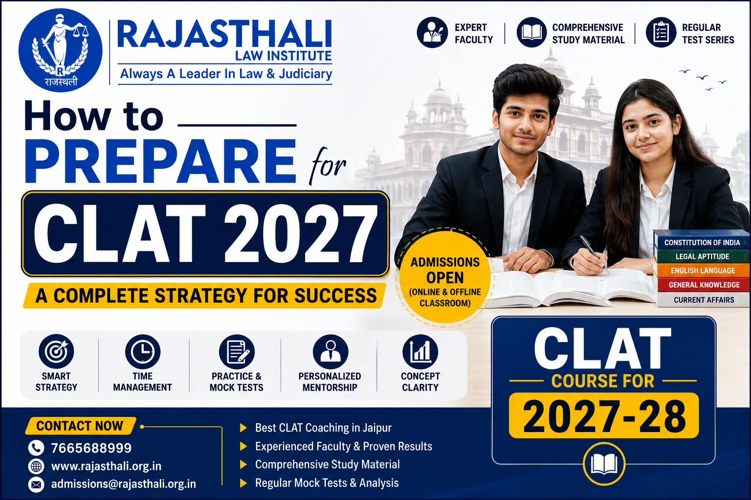 Read more about the article How to Prepare for CLAT 2027 – A Complete Guide