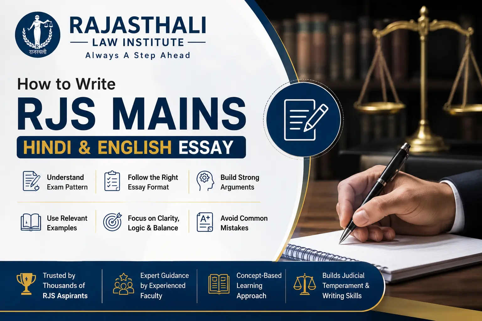 Read more about the article How to Write RJS Mains Hindi and English Essays?