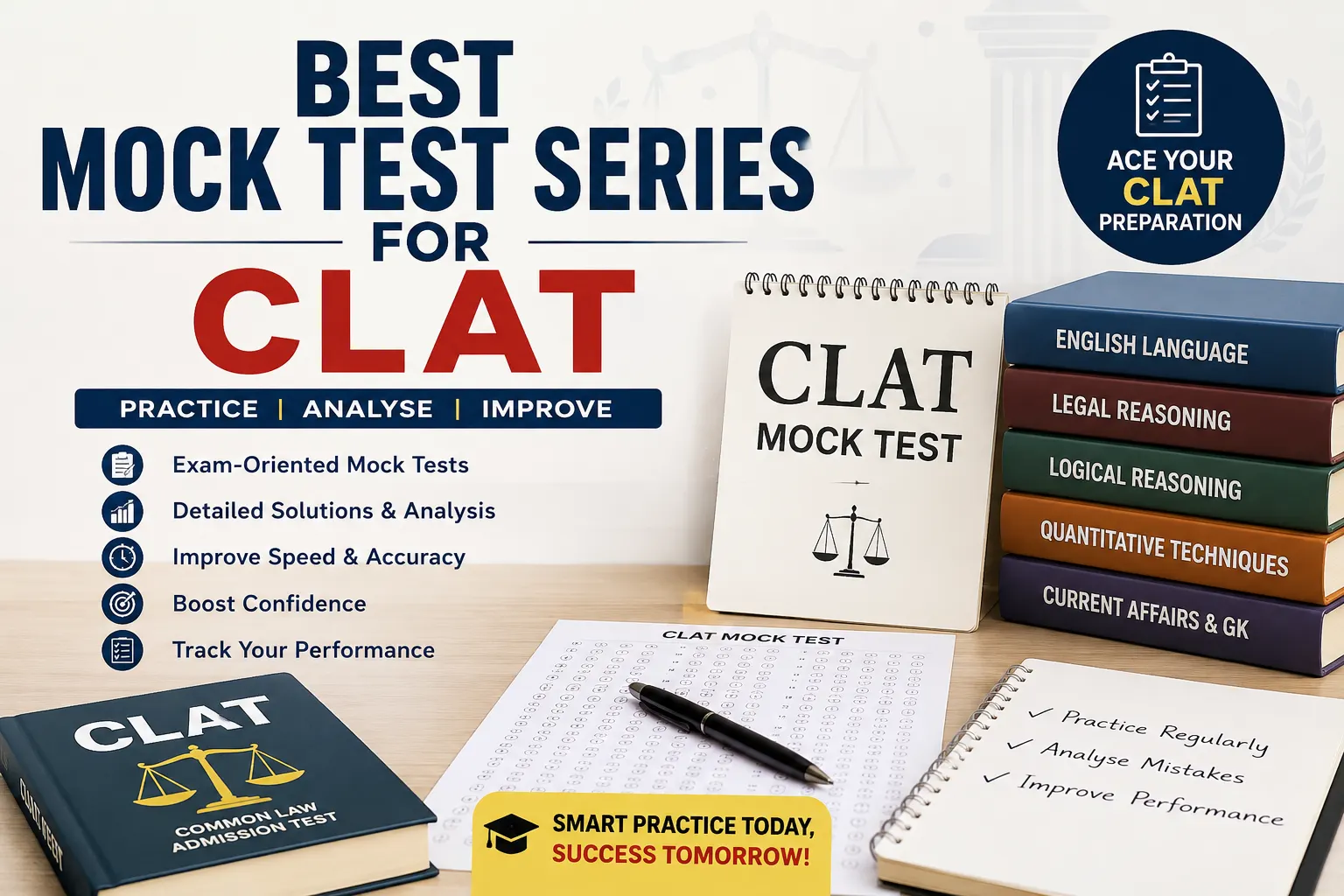 Read more about the article Best Mock Test Series for CLAT: Complete Guide for CLAT Aspirants